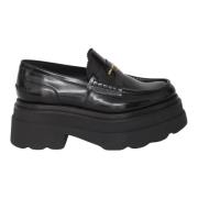 Alexander Wang Svarta Loaferskor med Chunky Platform Black, Dam