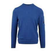 C.p. Company Linse-detaljer Sweatshirt Blue, Herr