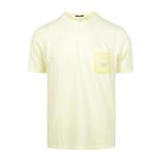 C.p. Company Gul Quiltad T-Shirt Yellow, Herr