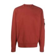 C.p. Company Röd Slavata Crewneck Sweatshirt Red, Herr