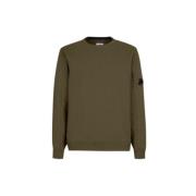 C.p. Company Diagonalt Strukturerad Fleece Crew Neck Sweatshirt Green,...