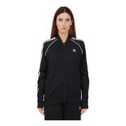 Adidas Originals Svart Zip Sweatshirt för Kvinnor - Regular Fit Black,...