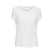 Only Klassisk T-Shirt White, Dam