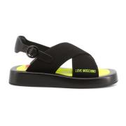 Love Moschino Platta sandaler för kvinnor - Stil Ja16123G0Eizn Black, ...