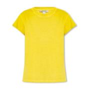 AllSaints Anna T-shirt i ekologisk bomull Yellow, Dam