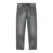 Carhartt Wip Straight Jeans Gray, Herr
