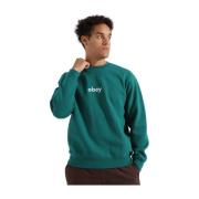 Obey Klassisk Crewneck Sweatshirt Green, Herr