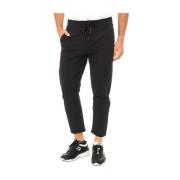 Napapijri Svarta Slim-Fit Byxor med Elastiskt Bälte Black, Herr