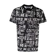Versace Jeans Couture Bomull Doodle Logo T-shirt - Svart Black, Herr
