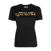 Versace Jeans Couture Svarta T-shirts och Polos för kvinnor - Aw23 Kol...