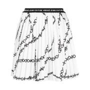 Versace Jeans Couture Vit Kjol Aw23 - Trendig Modell White, Dam