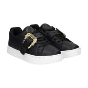 Versace Jeans Couture Svart/Guld Fondo Court Sneakers för damer Black,...