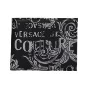 Versace Jeans Couture Svart Logo Couture Plånbok för Män Black, Herr