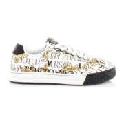 Versace Jeans Couture Logo Couture All Over Sneakers - Storlek 43 Whit...