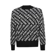 Versace Jeans Couture Stiliga Sweaters Black, Herr