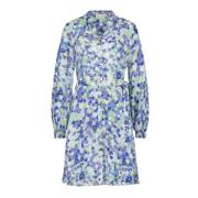 Fabienne Chapot Blommig skjortklänning Blue, Dam