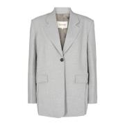 Levete Room Elegant Blazer för Kvinnor Gray, Dam