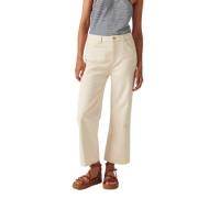 Ba&Sh Wide Trousers Beige, Dam