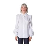 Cavalli Class Klassisk Vit Skjorta med Romantiska Detaljer White, Dam
