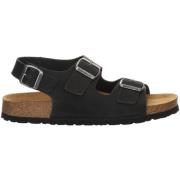 Salamander Flat Sandals Black, Herr