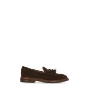 Brunello Cucinelli Bruna Mockaläder Loafers för Män Brown, Herr