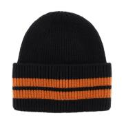 Ermenegildo Zegna Techmerino Ull Beanie Black, Herr