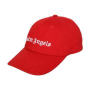 Palm Angels Streetwear Baseball Cap Red, Herr