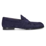 Tod's Velour Loafer M02E0 Blue, Herr