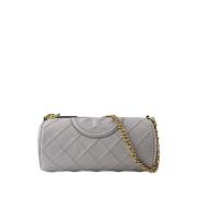 Tory Burch Soft Barrel Väska - Läder - Grå Gray, Dam