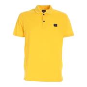 Paul & Shark Gul Bomull Polo Bas Yellow, Herr