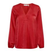 InWear Blous skjorta Red, Dam