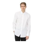 Patrizia Pepe Klassisk Vit Skjorta med Logoknappar White, Herr