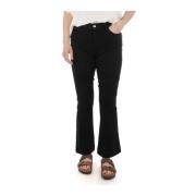 Nenette Stiliga Cropped Jeans Black, Dam