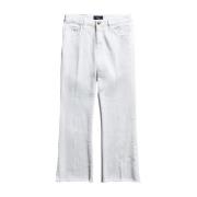 Fay Cropped Jeans White, Dam