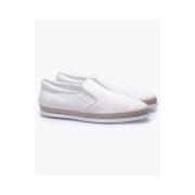 Tod's Slip-On Espadriller i kornigt läder - Vit, Storlek 8 1/2 White, ...