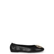 Tory Burch Claire logo-plaque Ballerinaskor Black, Dam