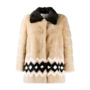 Simonetta Ravizza Faux Fur Shearling Jackets Beige, Dam