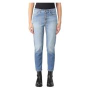 Dondup Koons Jeans - Stiliga och Trendiga Blue, Dam