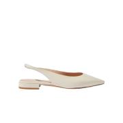 Scarosso Viviana Slingback Ballerinaskor Beige, Dam