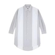 MM6 Maison Margiela Multifärgad Bomullsskjortklänning White, Dam