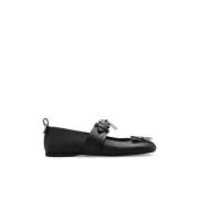 JW Anderson Läder balettskor Black, Dam