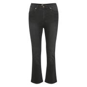 Part Two Stiliga Bootcut Jeans för Kvinnor Black, Dam
