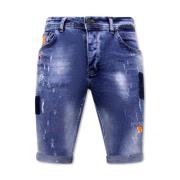 Local Fanatic Skinny Herrkläder Shorts - 1008-Sh Blue, Herr