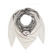 Lala Berlin Cashmere Triangle Trinity Clic Halsduk White, Dam