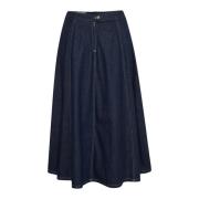 My Essential Wardrobe Denim Skirts Blue, Dam