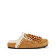 Alanui Journey Fringe Sandaler Brown, Dam