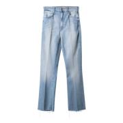 Mother Ankel Fray Boot-cut Jeans Blue, Herr