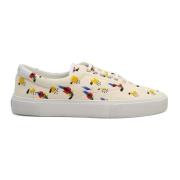 Saint Laurent Tryckta canvas sneakers White, Herr