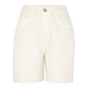 MVP wardrobe Flared Bull Shorts White, Dam