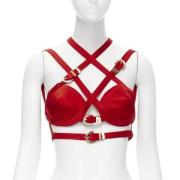 Versace Pre-owned Pre-owned Silke toppar Red, Dam